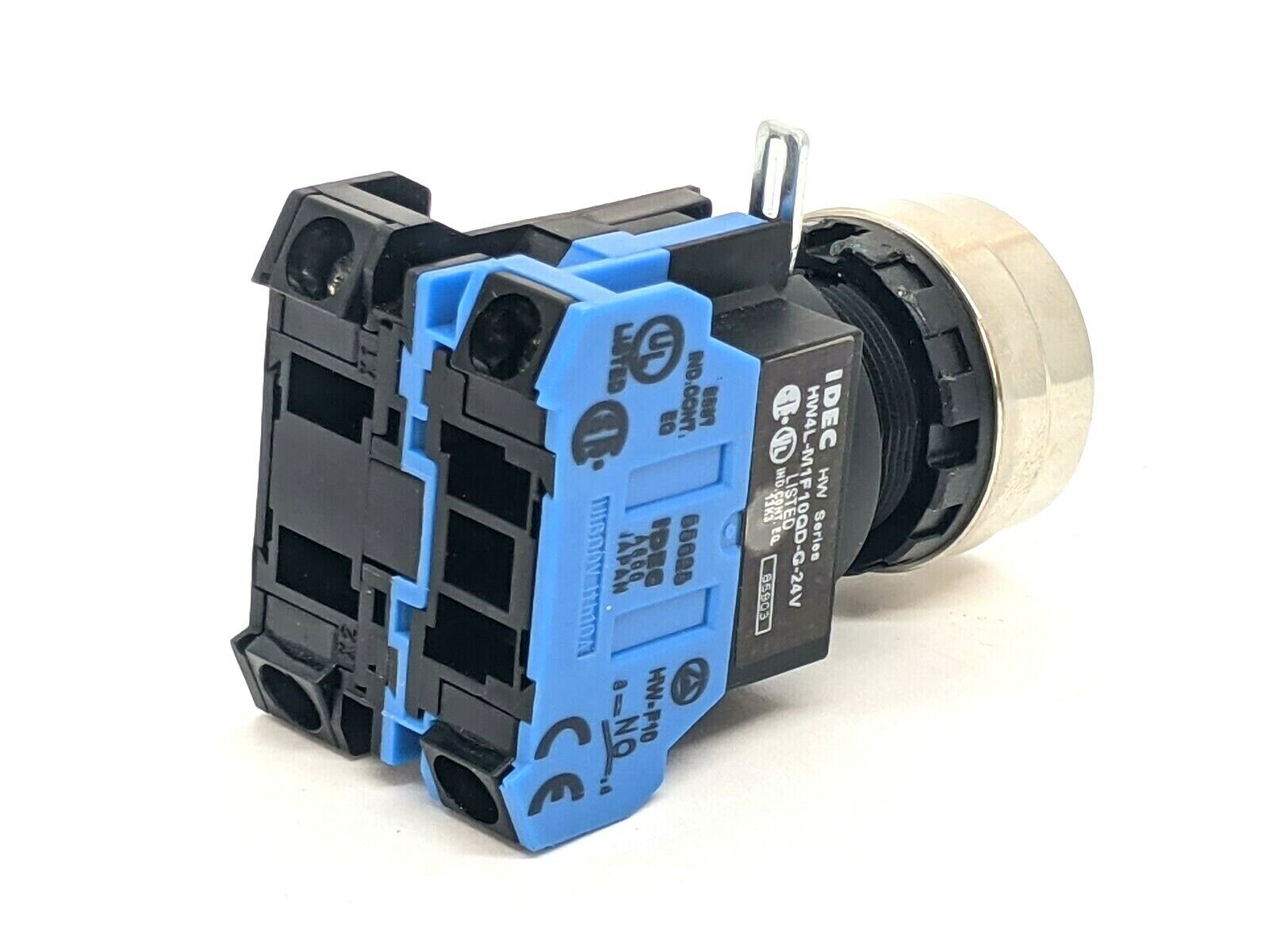 IDEC HW4L-M1F10QD-G-24V Momentary Green Flush Pushbutton Switch - Maverick Industrial Sales