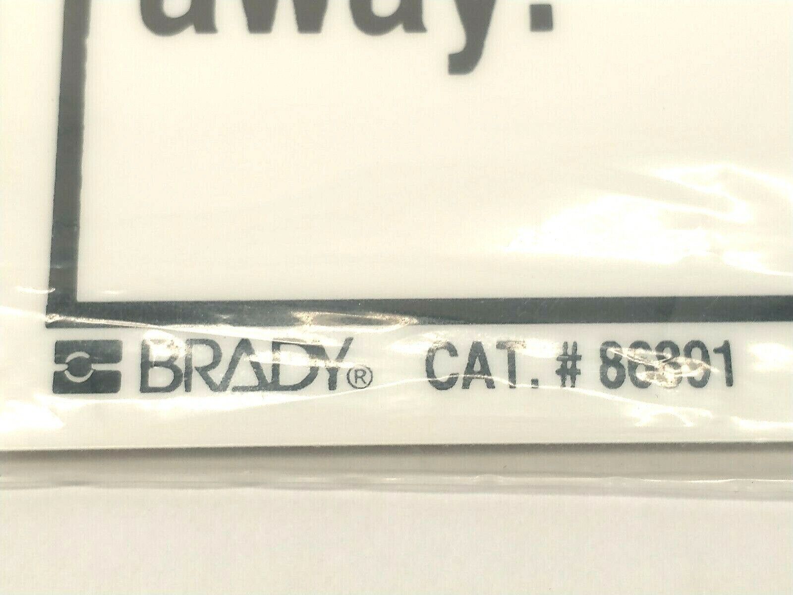 Brady 86891 "DANGER Keep hands away." 3.5x5In Polyester Labels 5 PACK - Maverick Industrial Sales