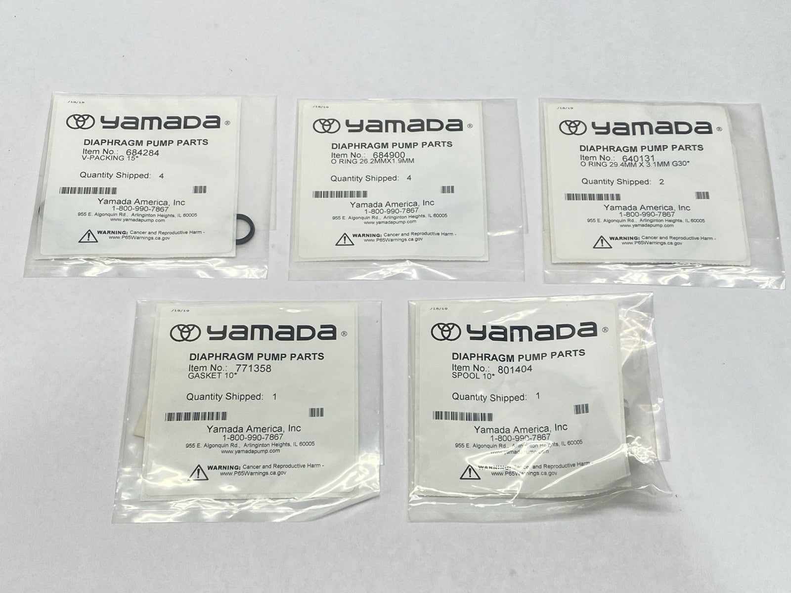 Yamada K115-AM Diaphragm Pump Repair Kit - Maverick Industrial Sales