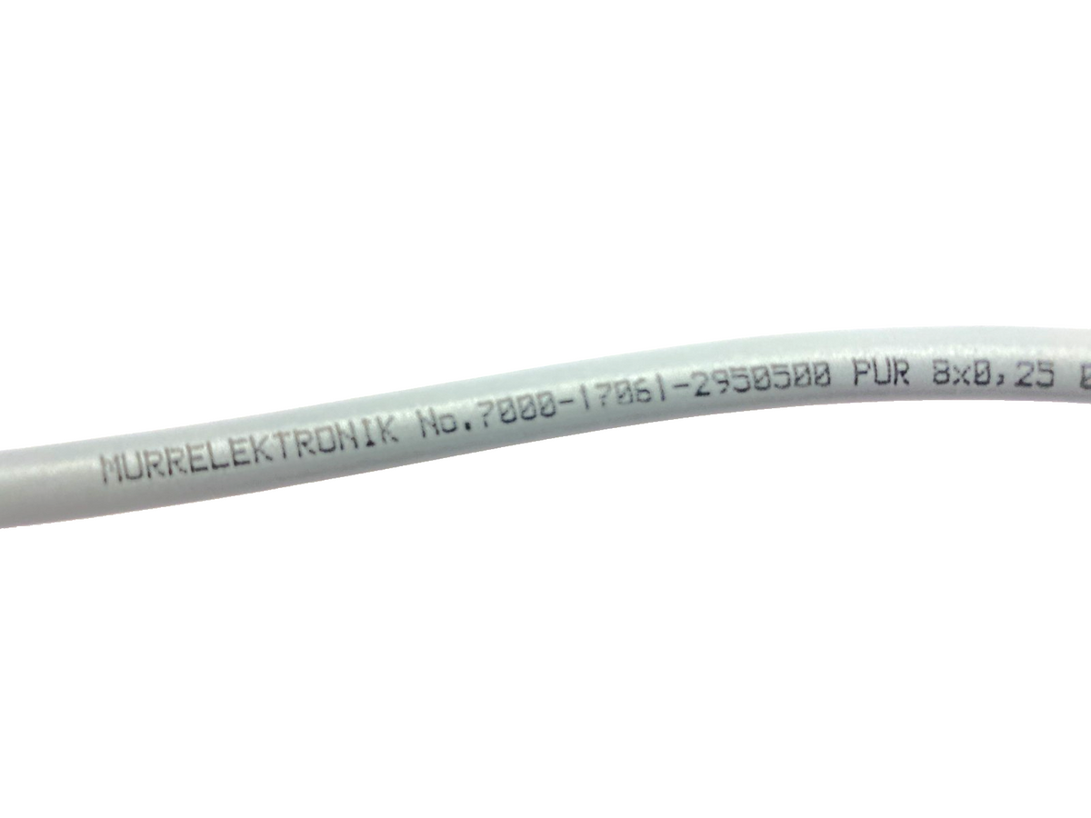 Murrelektronik 7000-17061-2950500 Single Ended 90° Female Cable M12 8-Pole 5m - Maverick Industrial Sales