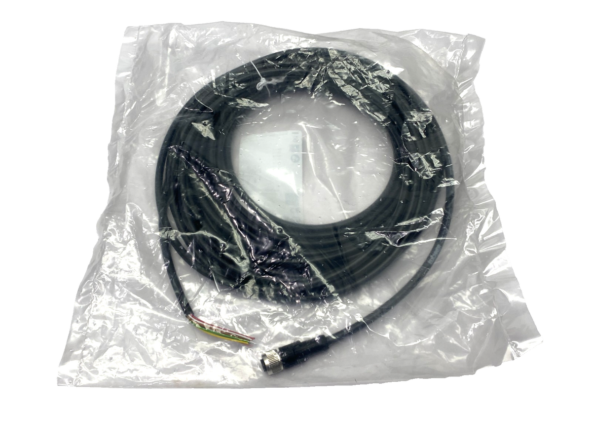 C-M12F08-08X025PU10,0-MA-115113 | Euchner Connector Cable 8-Pin M12 F 10m 115113 - New - Maverick Industrial Sales