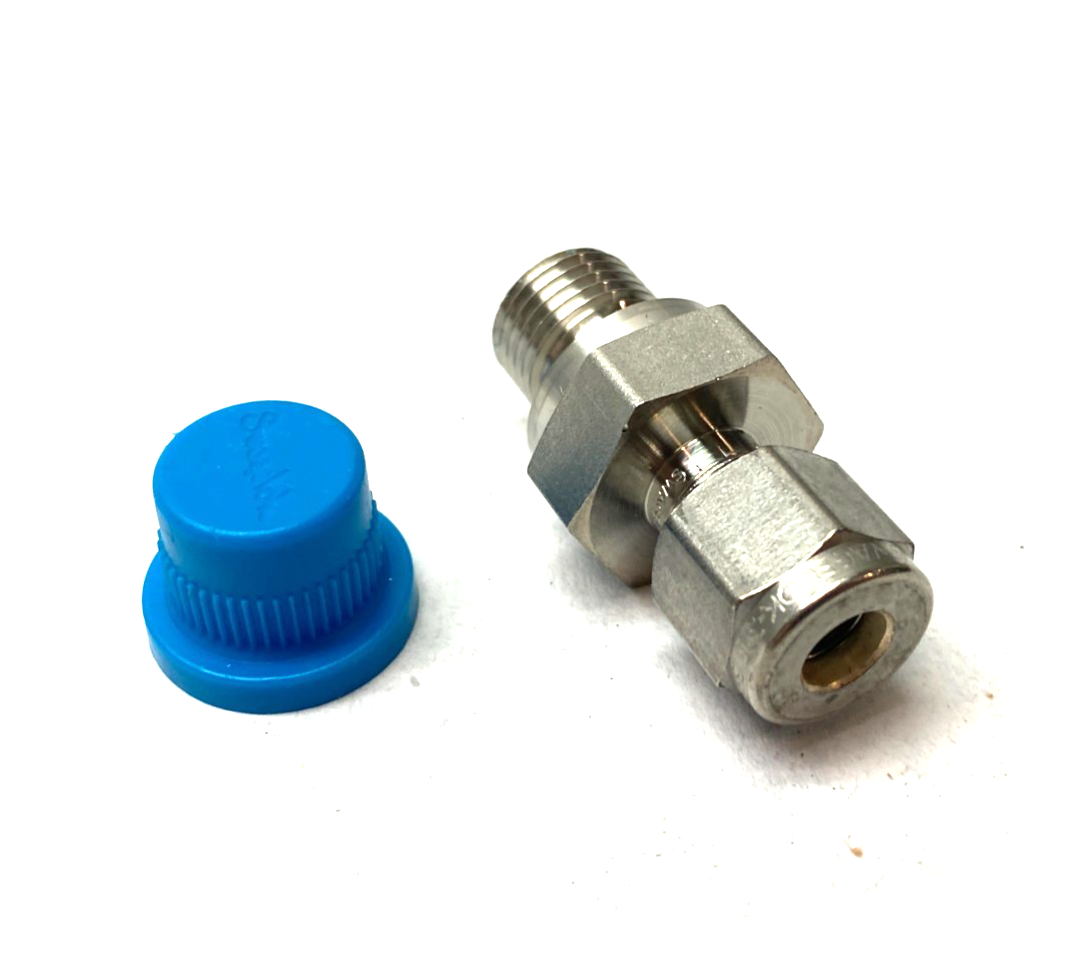 SS-400-1-4RP | Swagelok Stainless Steel Male Tube Connector Fitting 1/4" ISO - New – Open box - Maverick Industrial Sales