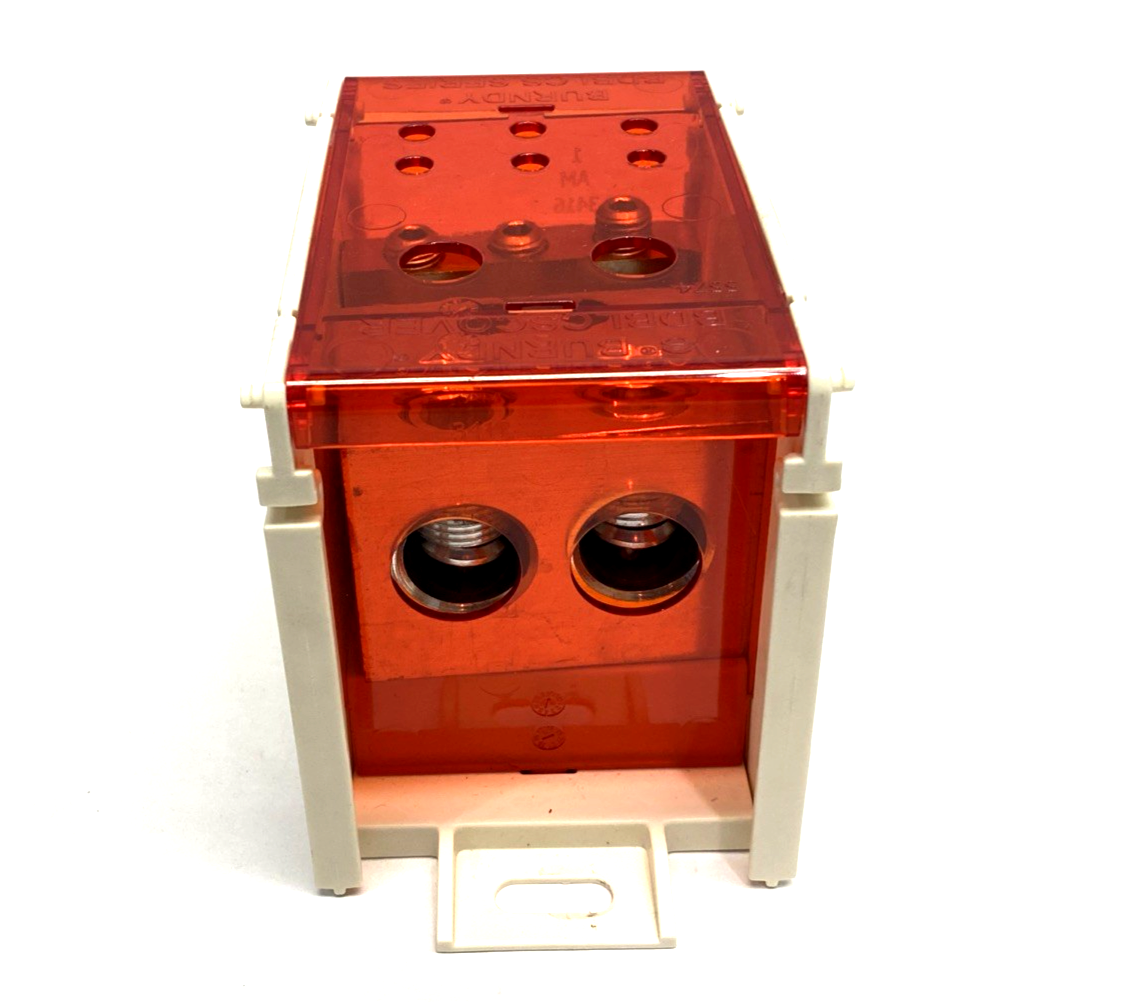 BDBLCS4K1FS | Burndy 1-Pole Finger-Safe Power Distribution Block 600V 620A CU9AL - New – Open box - Maverick Industrial Sales
