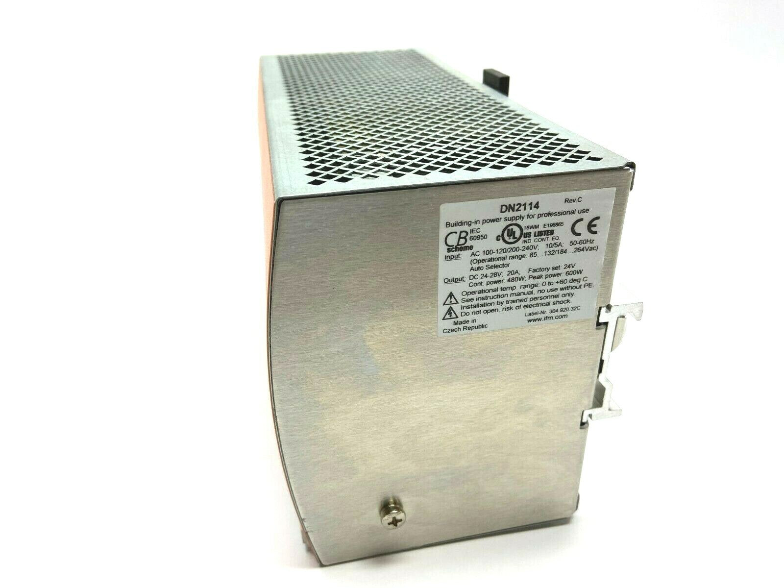 IFM DN2114 Din Rail Power Supply DC24-28V 600W Peak - Maverick Industrial Sales