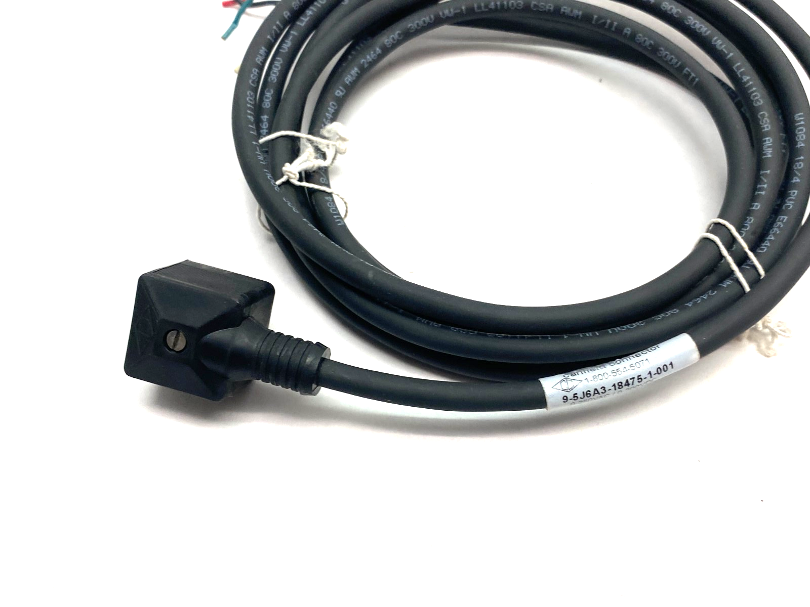 Canfield Connector 9-5J6A3-18475-1-001 Single Ended Valve Plug Cordset - Maverick Industrial Sales