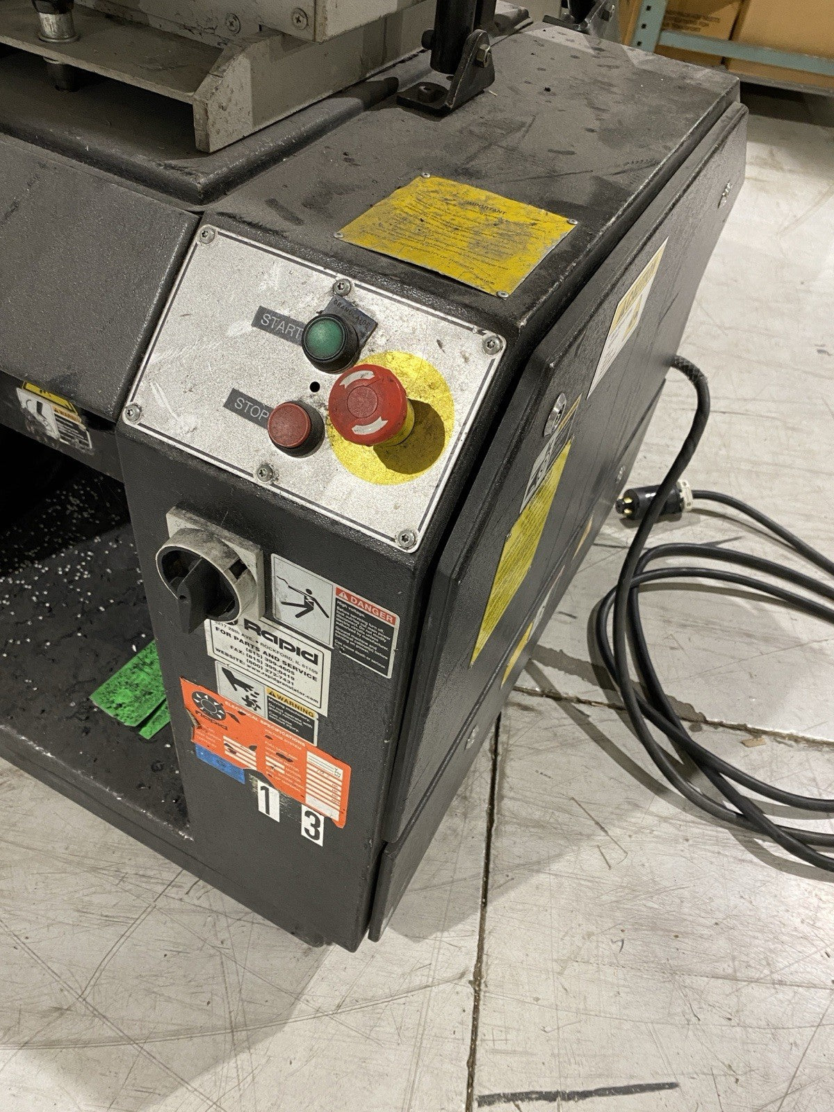 F-19K | Rapid Force Granulator 480V For Repair - For parts or not working - Maverick Industrial Sales