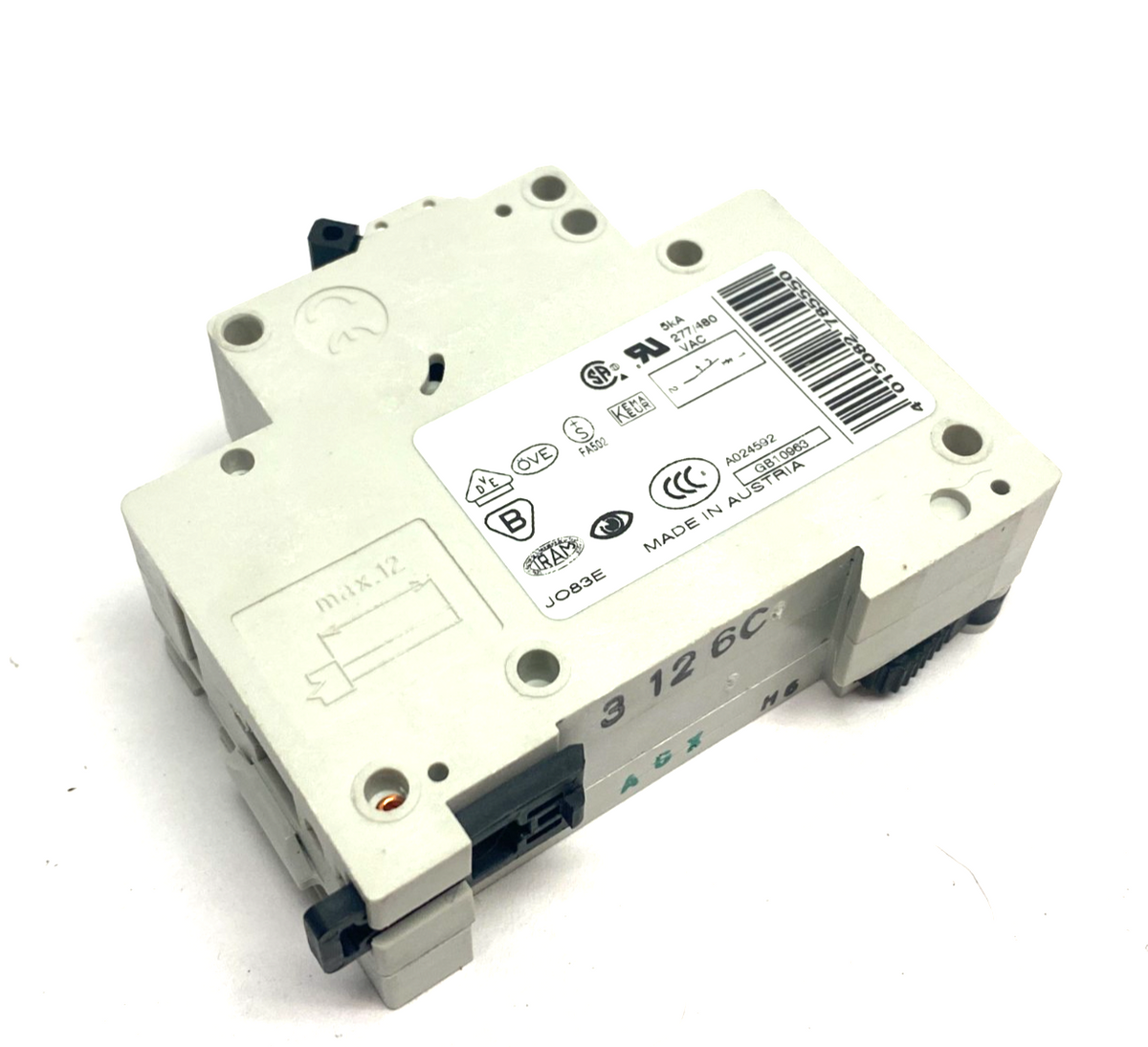 FAZ-C6/1, 278555 | Eaton Moeller 278555 Circuit Breaker FAZ-C6/1 1P Xpole/xEffect w/ FAZ-XHI11 - Used - Maverick Industrial Sales