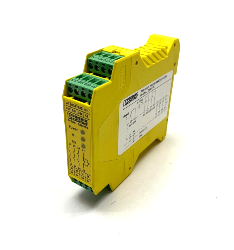 Phoenix Contact PSR-SCP-24UC/ESM4/3X1/1X2/B Safety Relay 2-Channel 2963776 - Maverick Industrial Sales