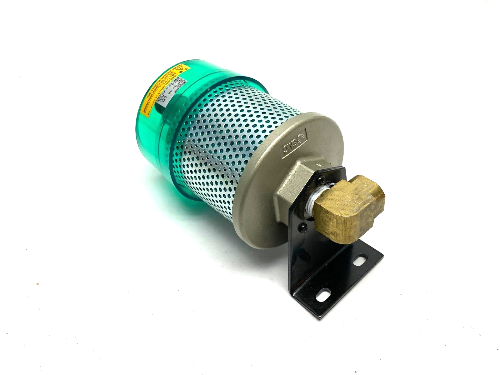 SMC AMC520-N04B Exhaust Cleaner Compressed Air Muffler 1/2" NPT w/ Bracket - Maverick Industrial Sales