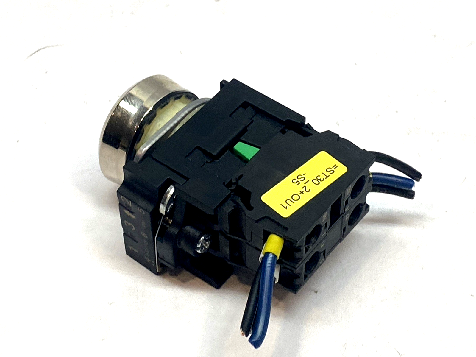 3SU1153-0AB50-1FA0 | Siemens Blue 22mm Illuminated Pushbutton 1NO/1NC 120V - Used - Maverick Industrial Sales