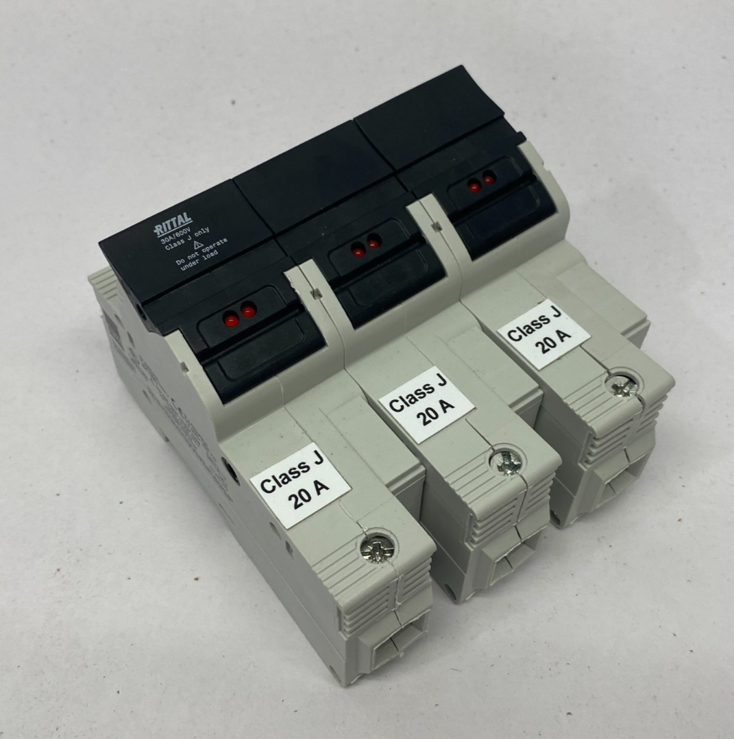 Rittal SV 9345.015 Fuse Holder 3-Pole, Up to 60A 9345015 - Maverick Industrial Sales