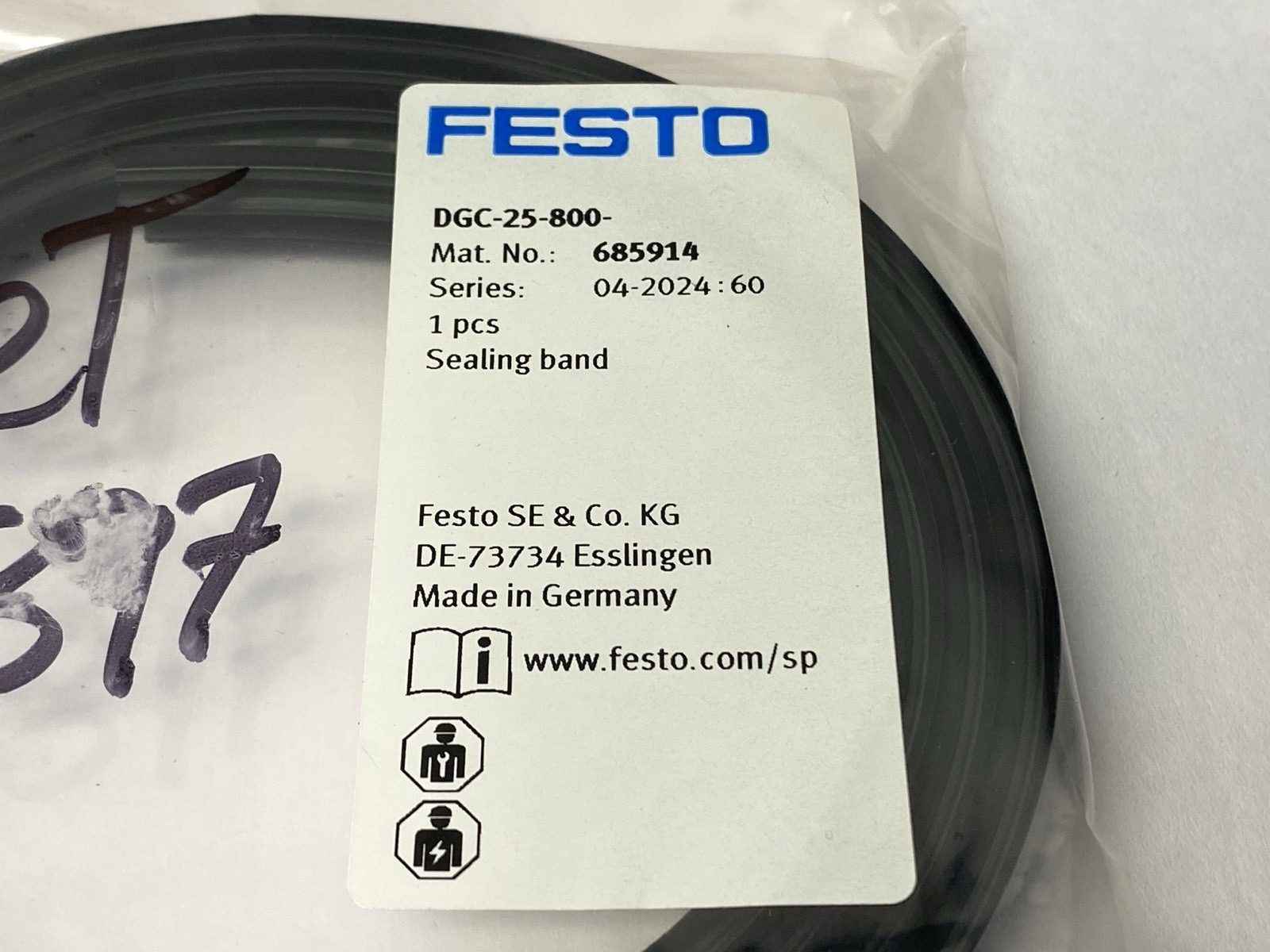 Festo DGC-25-800 Sealing Band 685914 - Maverick Industrial Sales