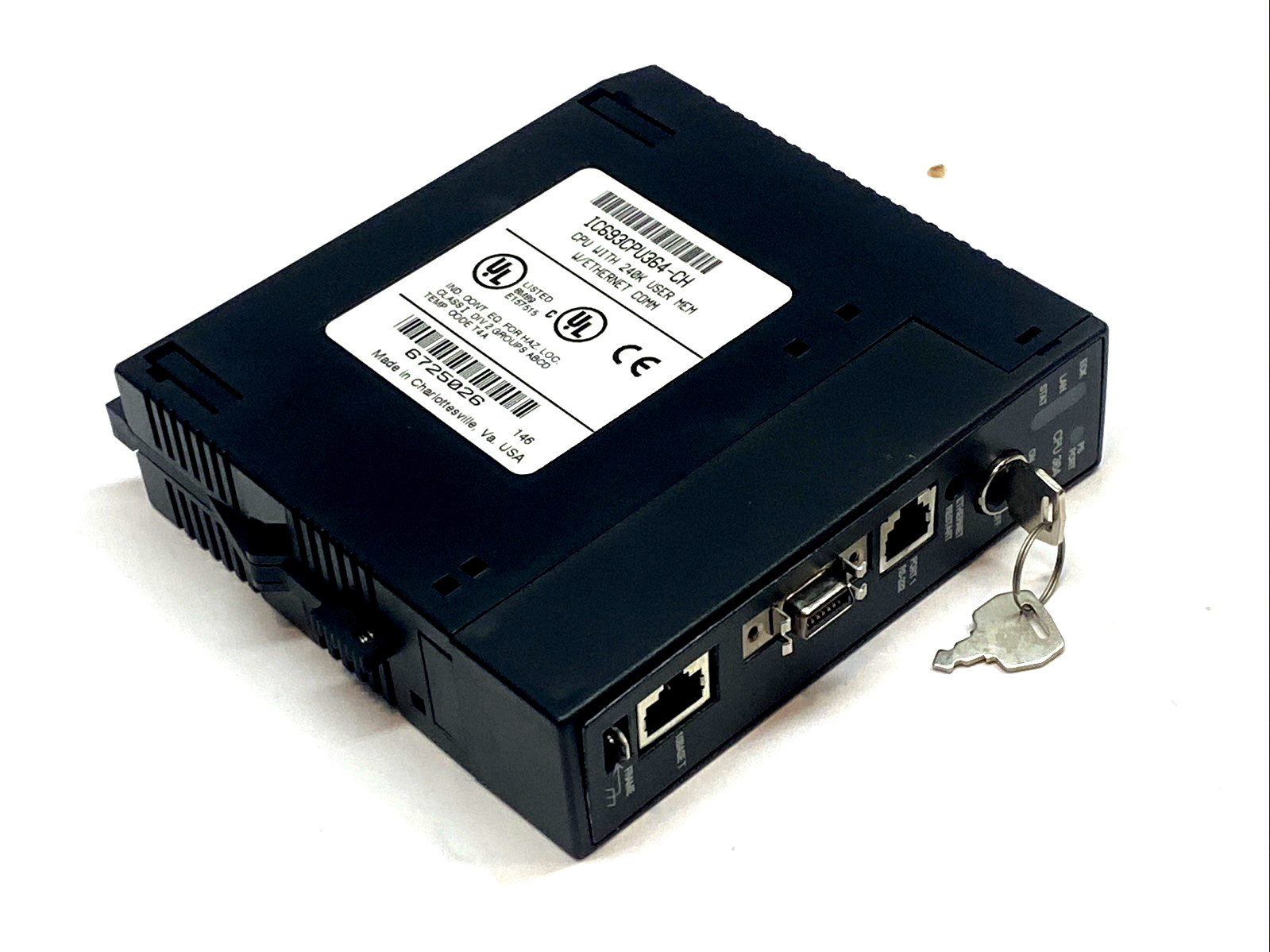 IC693CPU364-CH | GE Fanuc CPU 240K Ethernet Series 90-30 PLC Module DAMAGED LATCH - Used - Maverick Industrial Sales