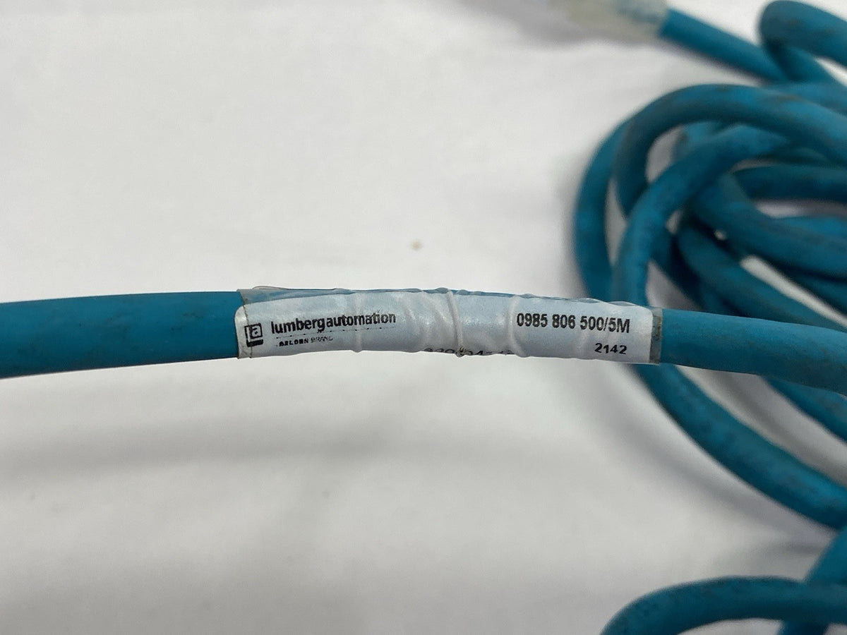 Lumberg Automation 0985 806 500/5M Dbl-Ended Ethernet Cordset RJ45 5m 900004113 - Maverick Industrial Sales