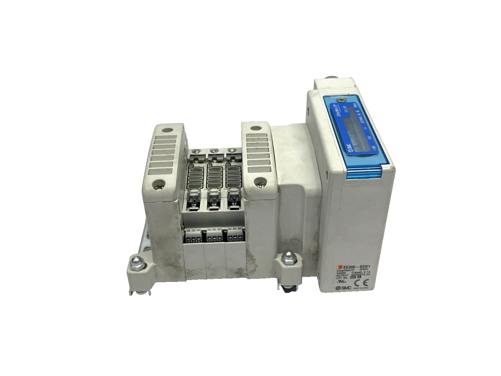 VV5QC11-03N7SEAN-D0S | SMC Pneumatic Solenoid Valve Manifold, 3-Station, 5-Port - Used - Maverick Industrial Sales