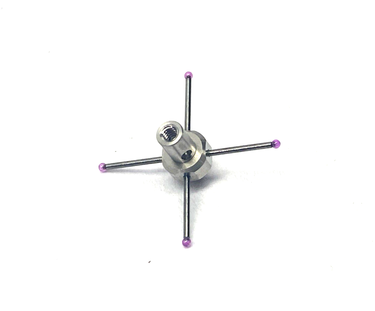 Hexagon 03969423 CMM M2 4-Way Star Stylus, M2 Thread, 1mm Dia. Ruby Ball - Maverick Industrial Sales