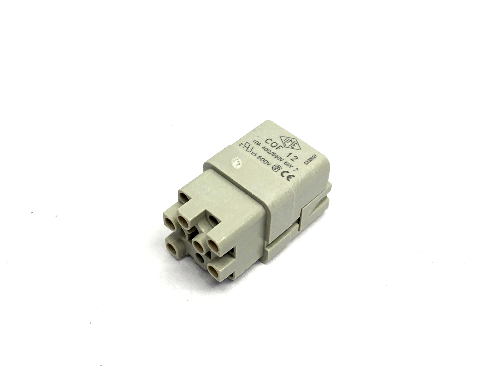 CQF 12,CQF-12 | ILME CQF 12 Female Crimp Connector Insert 12-Pole + PE 10A LOT OF 6 - New - Maverick Industrial Sales