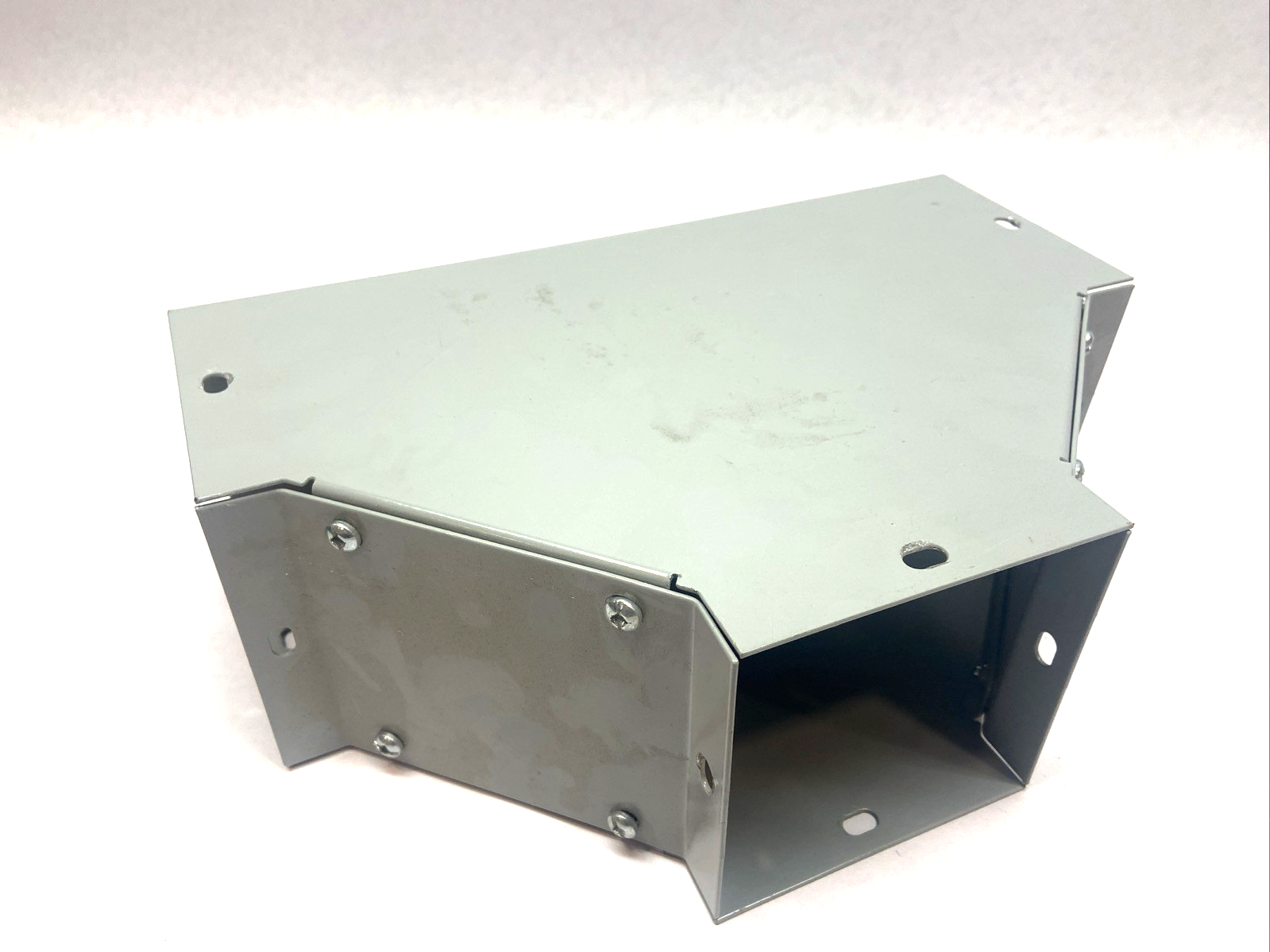 F44T | Hoffman Wireway T-Shape 4" x 4" Steel Gray - Used - Maverick Industrial Sales