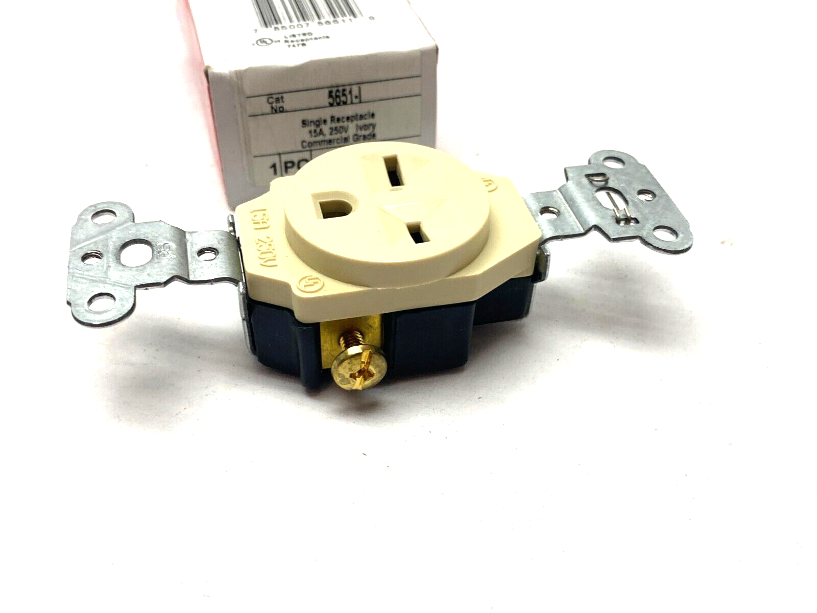 Legrand 5651-I Commercial Grade Single Outlet Receptacle Beige - Maverick Industrial Sales