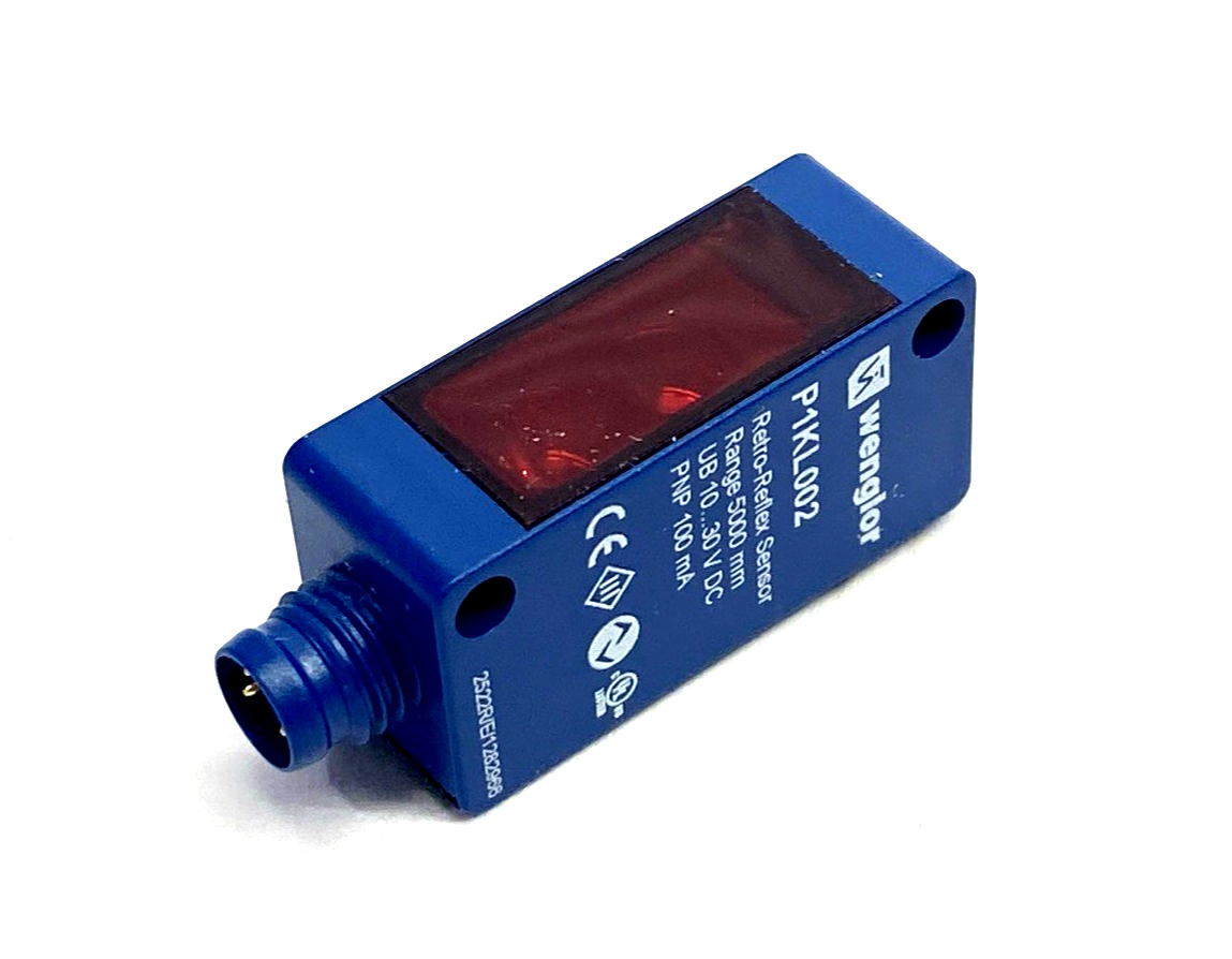 P1KL002 | Wenglor P1KL0010-42C4-111680-ZJ-YA2 Retro-Reflex Sensor, Universal - New – Open box - Maverick Industrial Sales