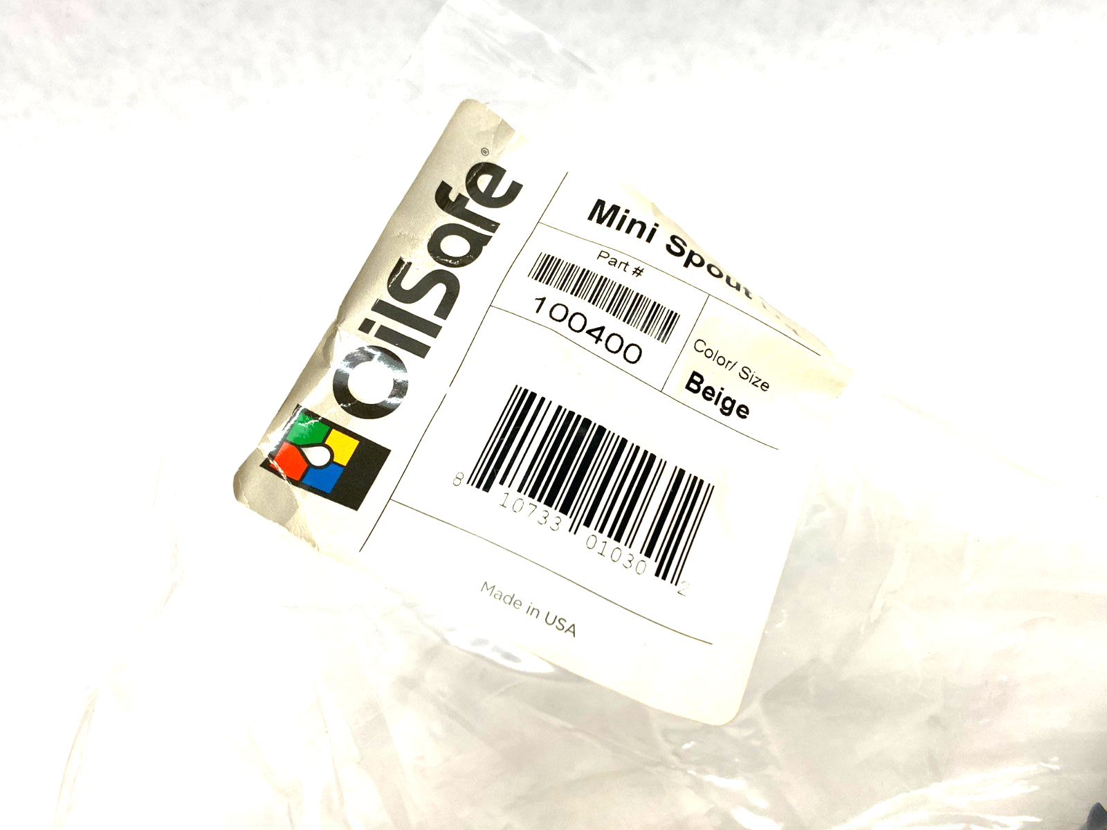 100400 | Oilsafe Mini Spout Lid, Beige - New - Maverick Industrial Sales