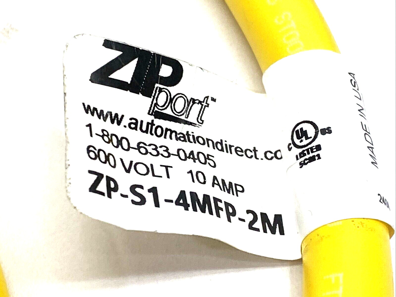 Automation Direct ZP-S1-4MFP-2M ZIPport Cable 7/8" 4-Pin Male To Female 2m - Maverick Industrial Sales