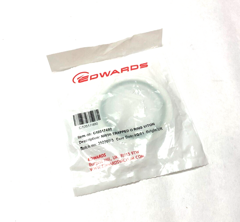 Edwards C10517490 Trapped O-Ring Viton Seal NW50 - Maverick Industrial Sales