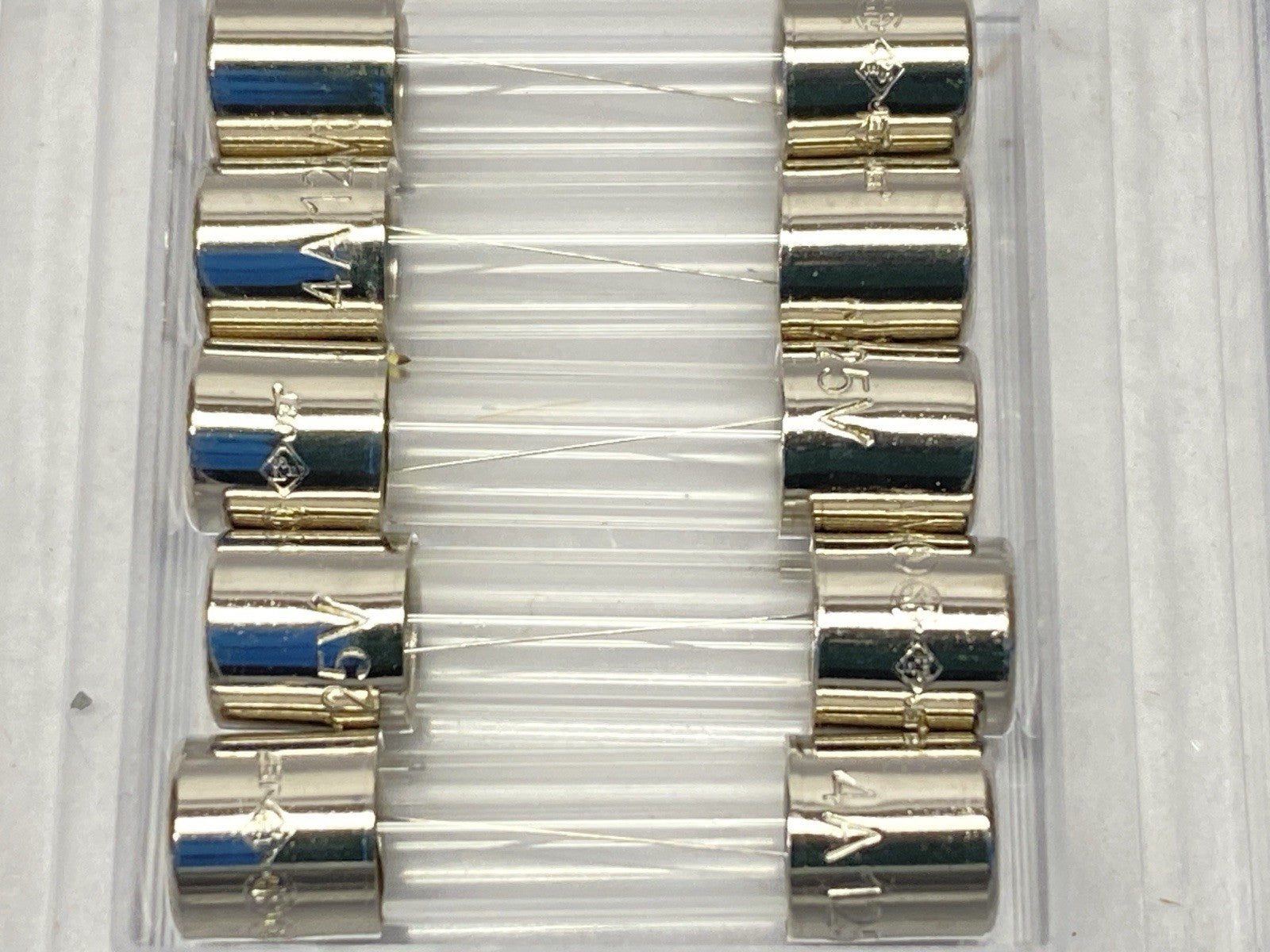 GMA-4-R | Eaton Bussmann Mini Glass Fuse 4A 10Ka 125VAC LOT OF 5 - New – Open box - Maverick Industrial Sales
