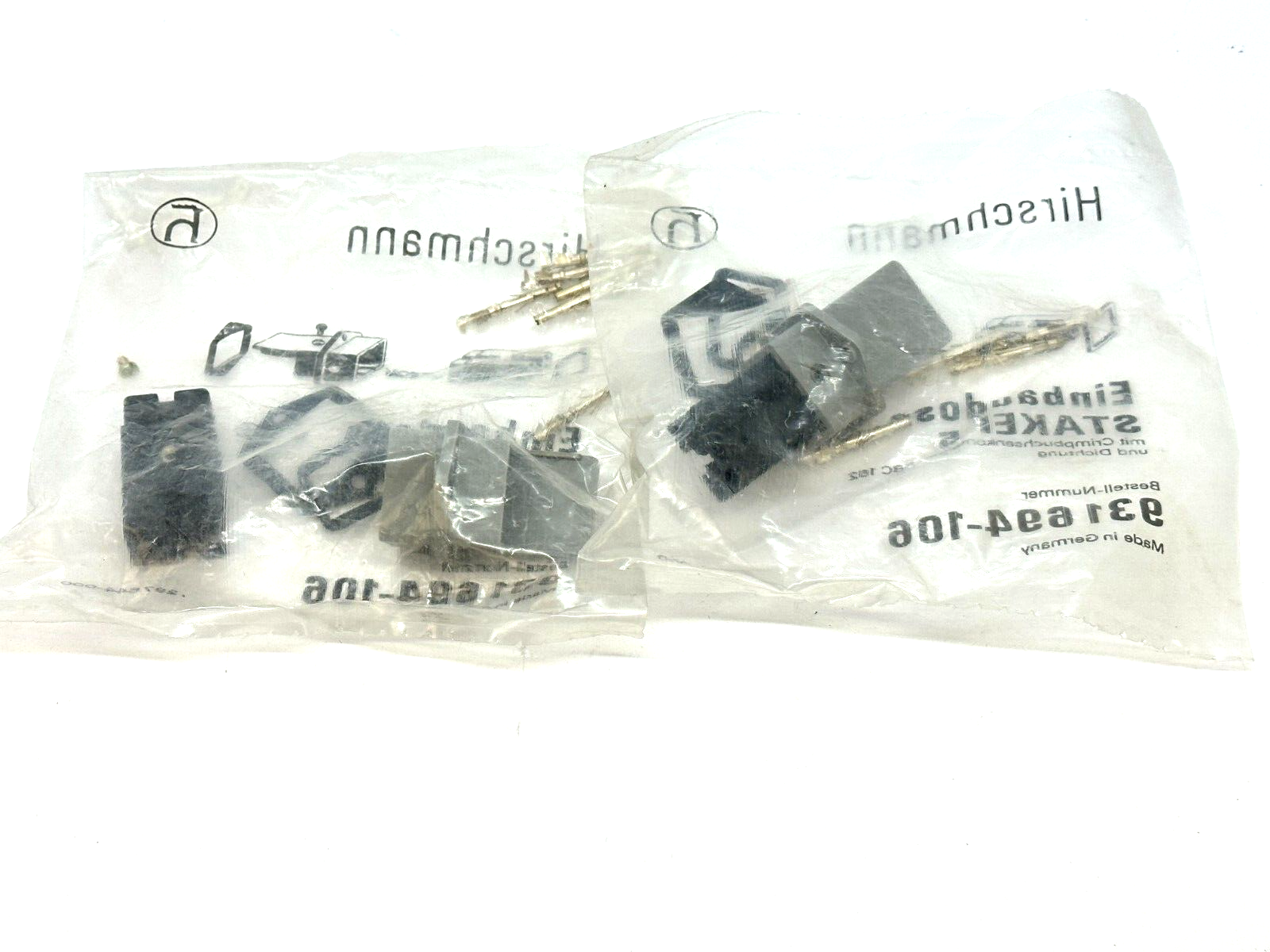 Hirschmann 931694-106 STAKEI 5 Grey Panel Mount Connector LOT OF 2 - Maverick Industrial Sales