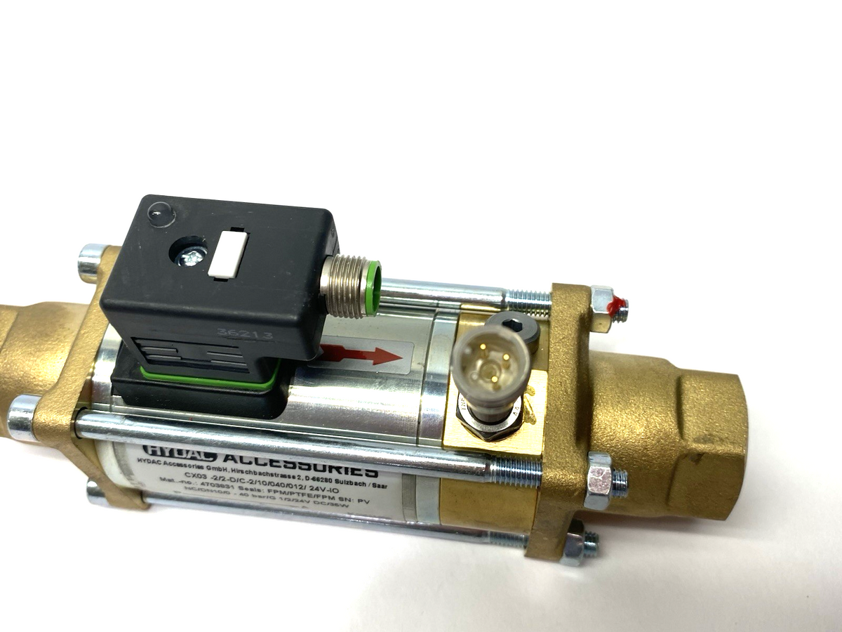 Hydac CX03-2/2-D/C-2/10/040/012/24V-IO Direct Acting Coaxial Valve 4703831 - Maverick Industrial Sales