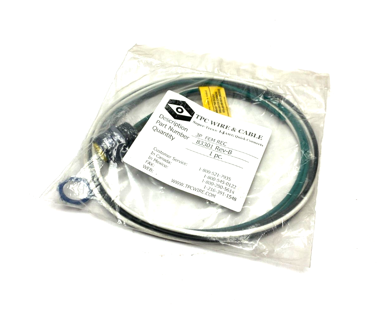 TPC Wire & Cable 83301 Super-Trex Quick Connect Female Receptacle Rev. B 3P - Maverick Industrial Sales
