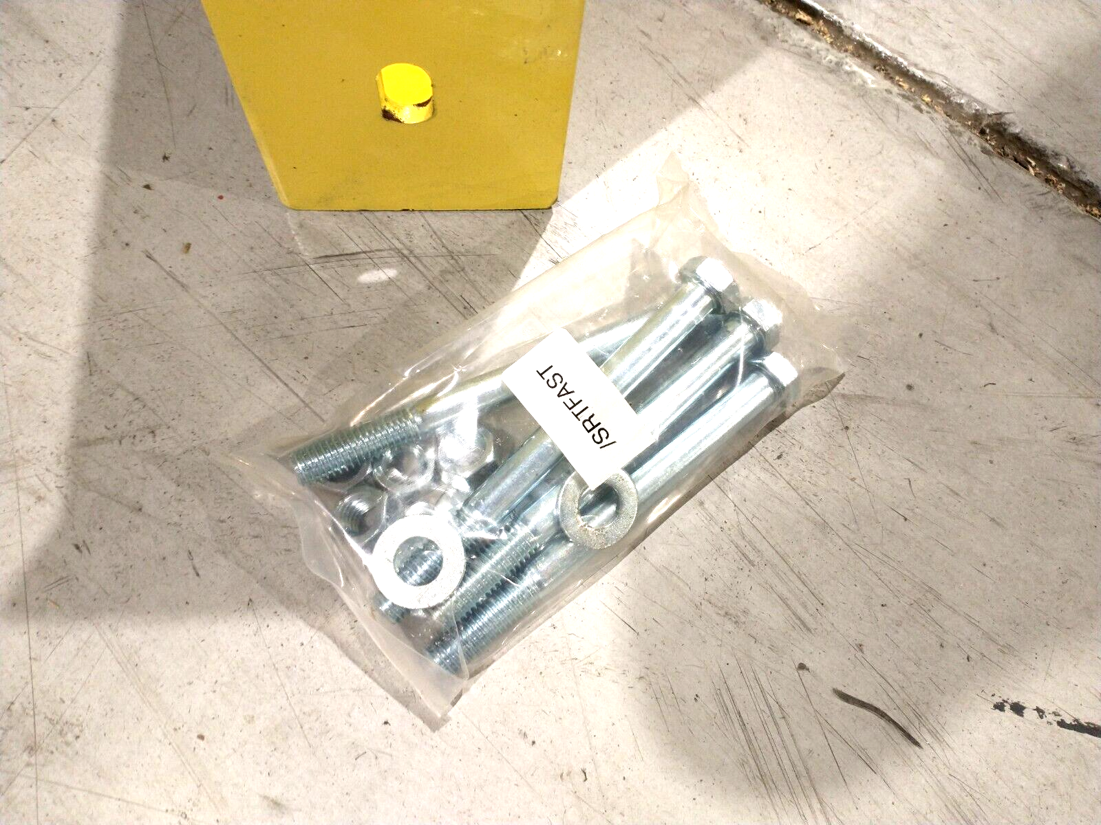 Bluff TGR4 Tuff Guard Warehouse Crash Guard 4' Safety Rail & Fasteners LOT OF 2 - Maverick Industrial Sales