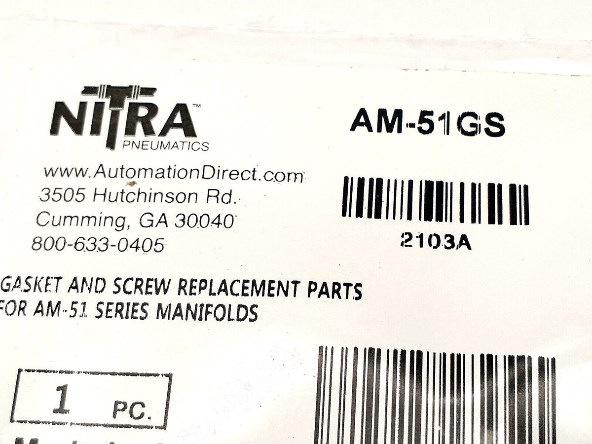 AM-51GS | Automation Direct Nitra Manifold Mounting Set For AM-51 Series LOT OF 5 - New - Maverick Industrial Sales