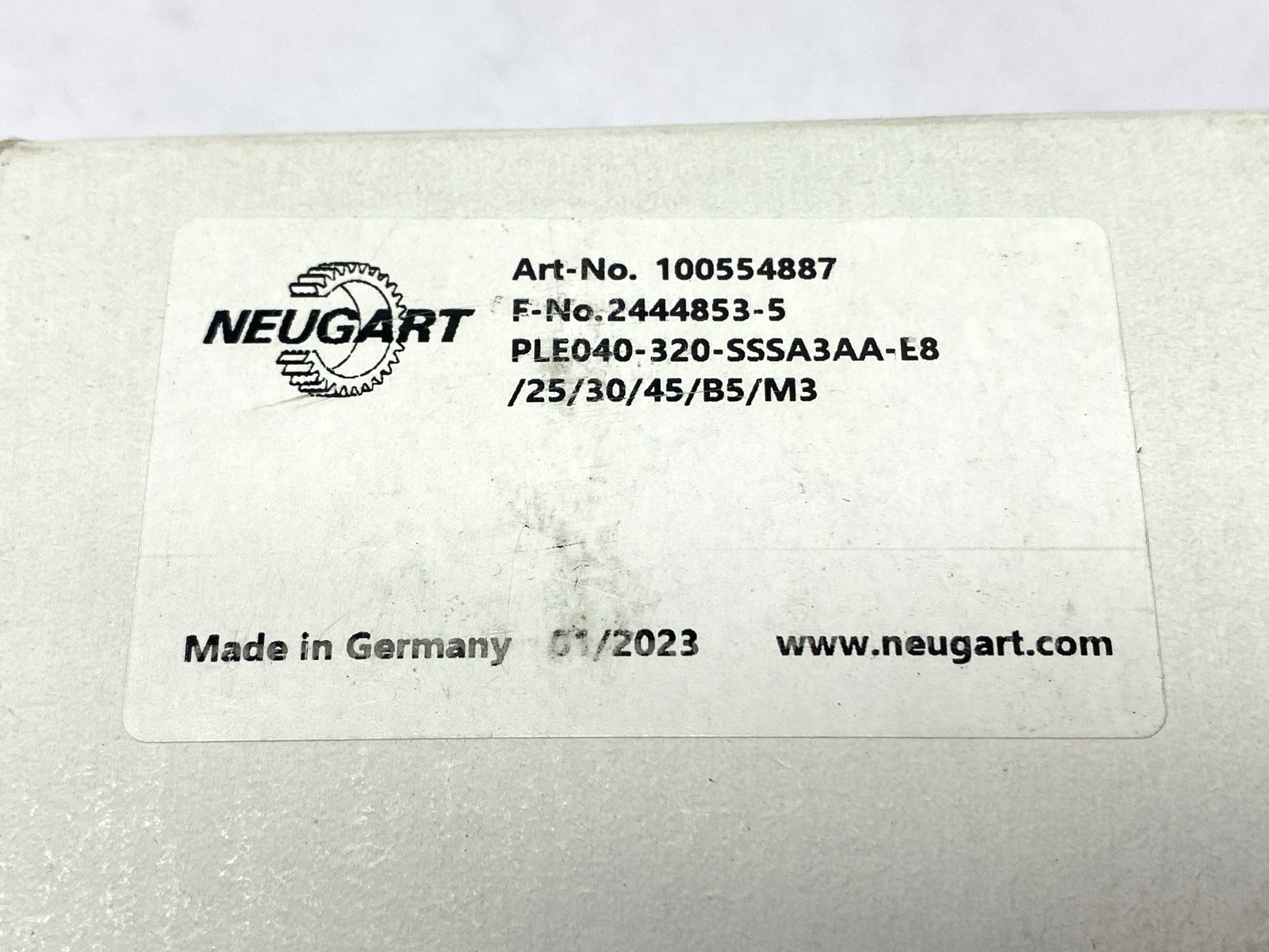 Neugart PLE040-320-SSSA3AA-E8/25/30/45/B5/M3 Econ. Planetary Gearbox 100554887 - Maverick Industrial Sales