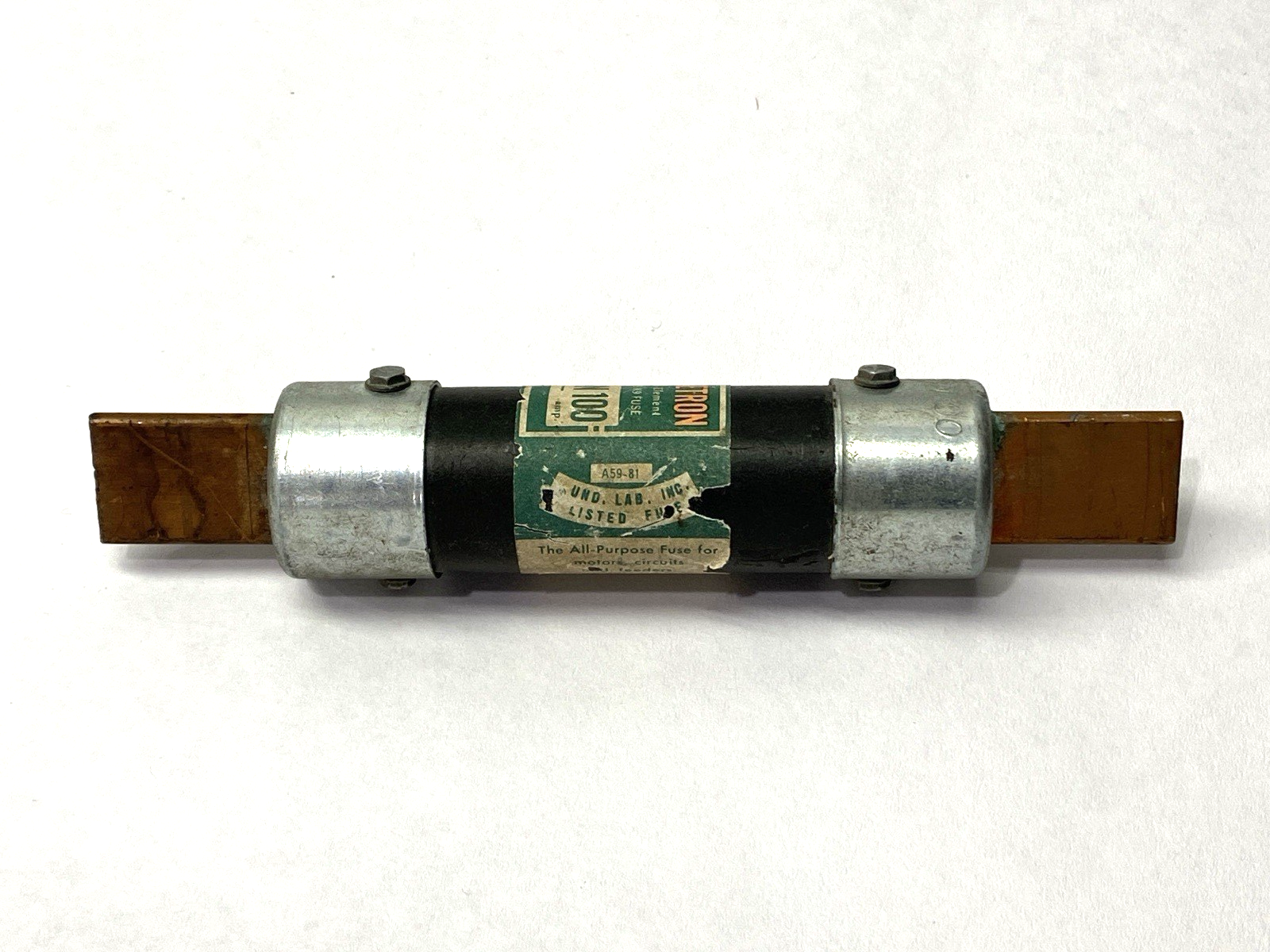 Bussmann Fusetron FRN-R-100 Dual Element Fuse Class K9 250V 100A - Maverick Industrial Sales