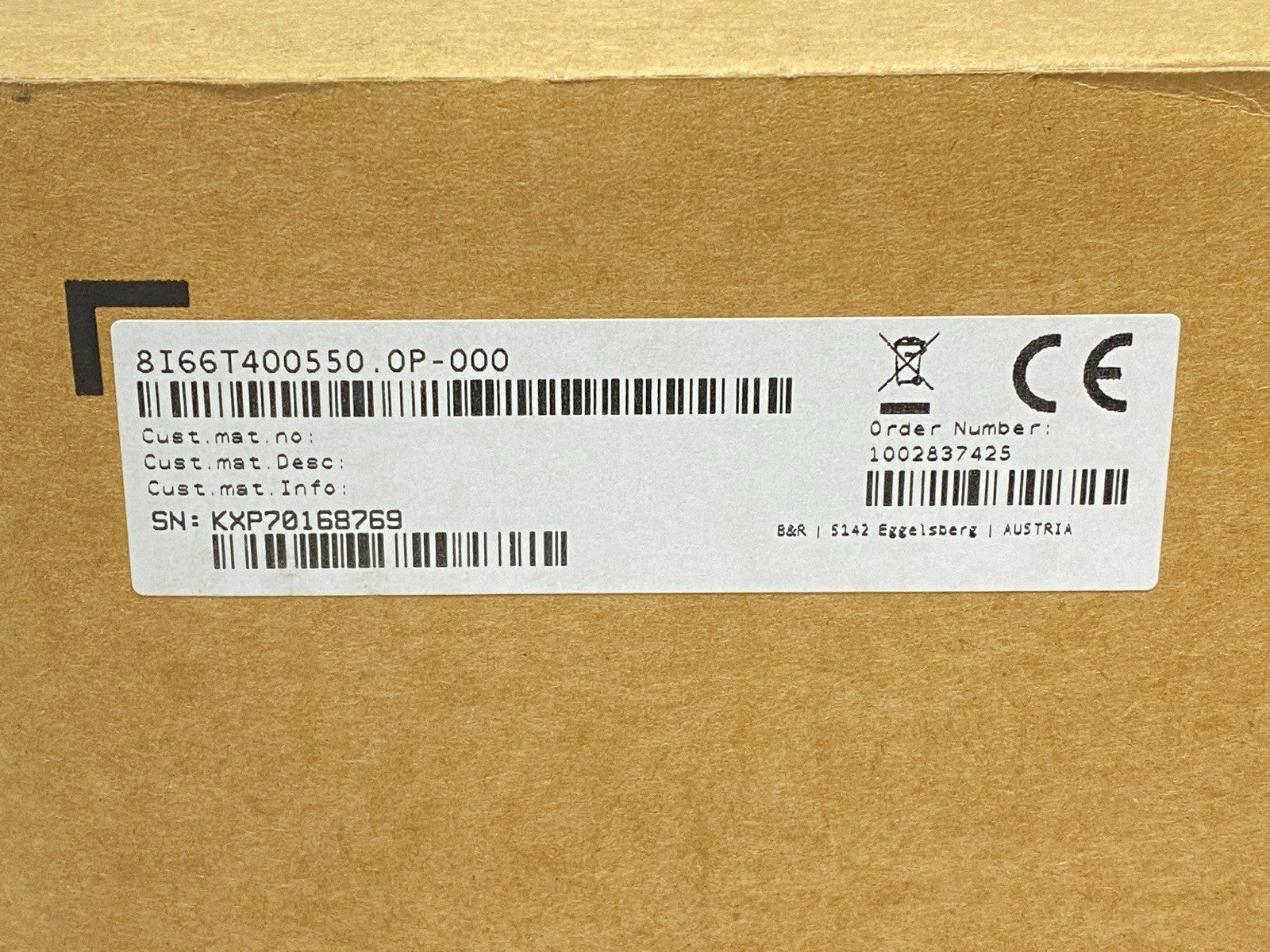 B&R Industrial 8I66T400550.0P-000 Rev C0 ACOPOSinverter 5.5KW Servo Drive - Maverick Industrial Sales