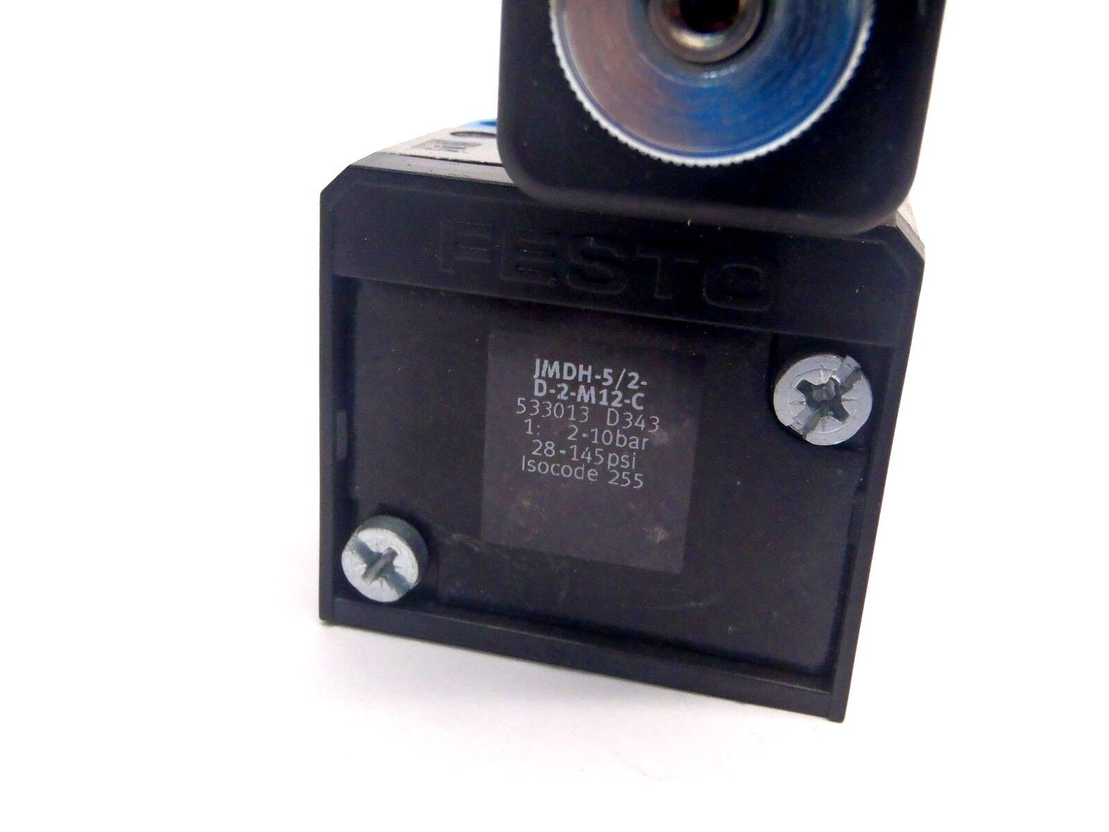 Festo JMDH-5/2-D-2-M12-C Solenoid Valve w/ MDH-3/2-24VDC-M12 Pilot Valves - Maverick Industrial Sales