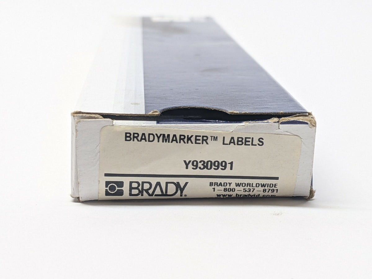 WM-27-PK | Brady Vinyl Cloth Wire Marker Y930991 LOT OF 12 Sheets - New – Open box - Maverick Industrial Sales