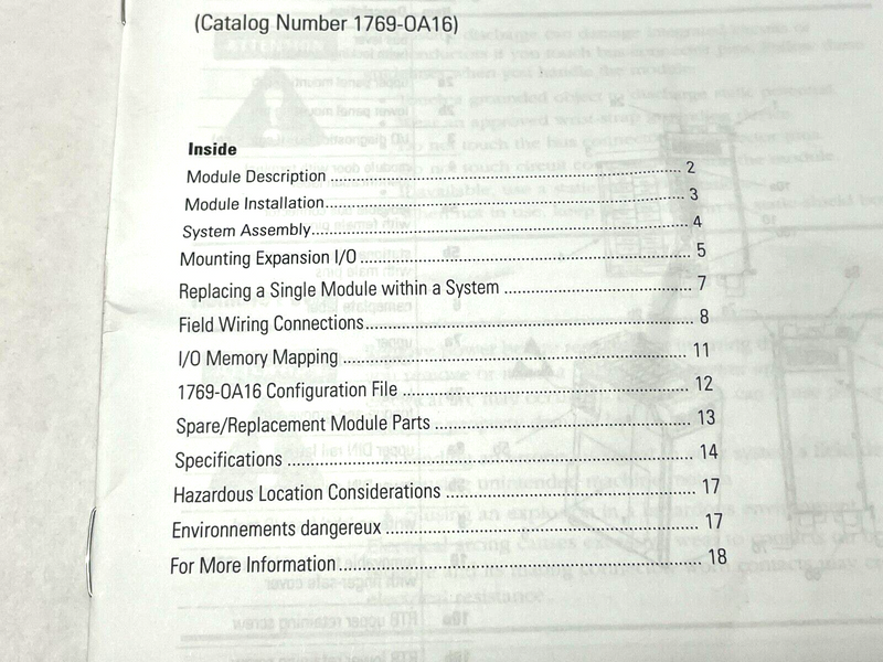 Allen Bradley 1769-IN061A-EN-P Installation Instruction Manual 1769-OA16 - Maverick Industrial Sales