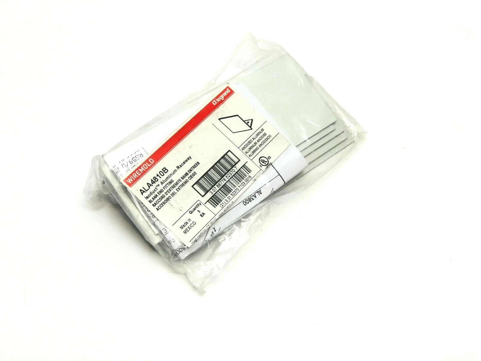 Wiremold ALA4810B Blank End Fitting PACKAGE OF 5 - Maverick Industrial Sales