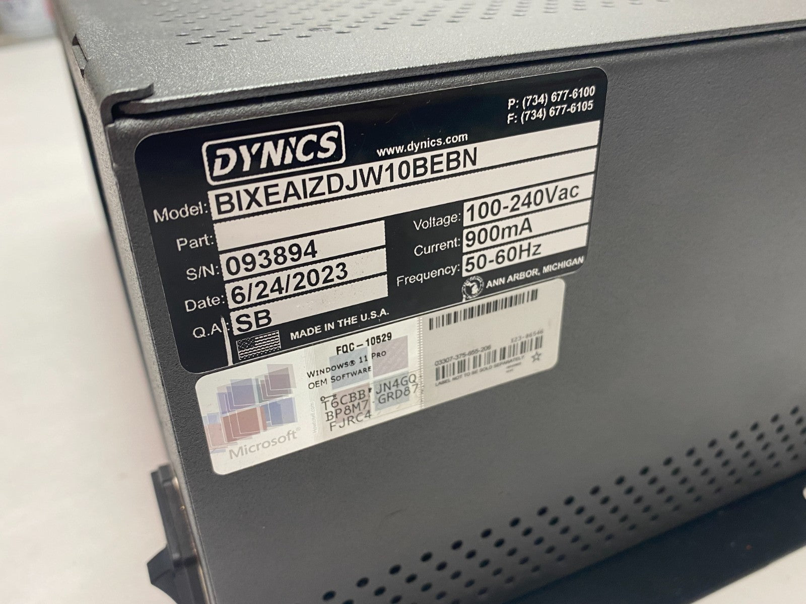 Dynics BIXEAIZDJW10BEBN Industrial Computer Module - Maverick Industrial Sales