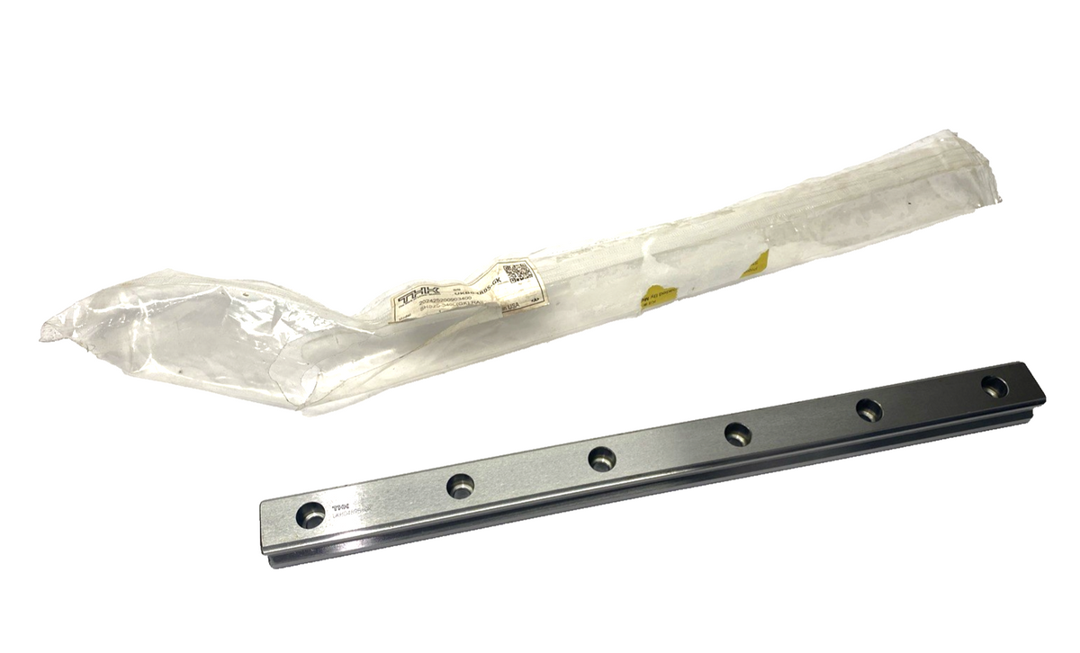SHS25-340L | THK Standard Type Linear Guide Rail 25mm Wide x 340mm Length - New – Open box - Maverick Industrial Sales