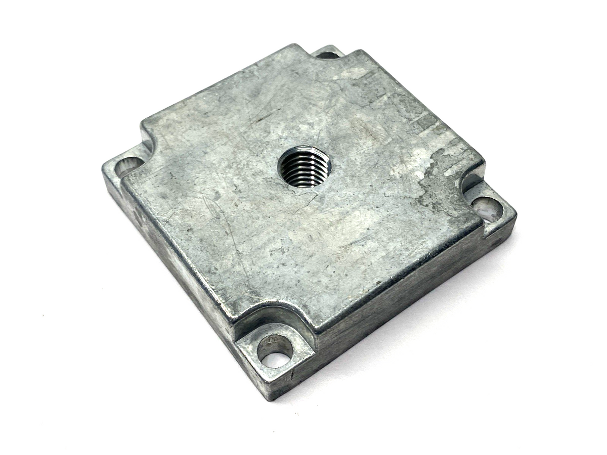 FlexLink XCFE 64 M12A End Plate for Beam, 64 x 64mm, M12 Thread, Zinc, Die-Cast - Maverick Industrial Sales