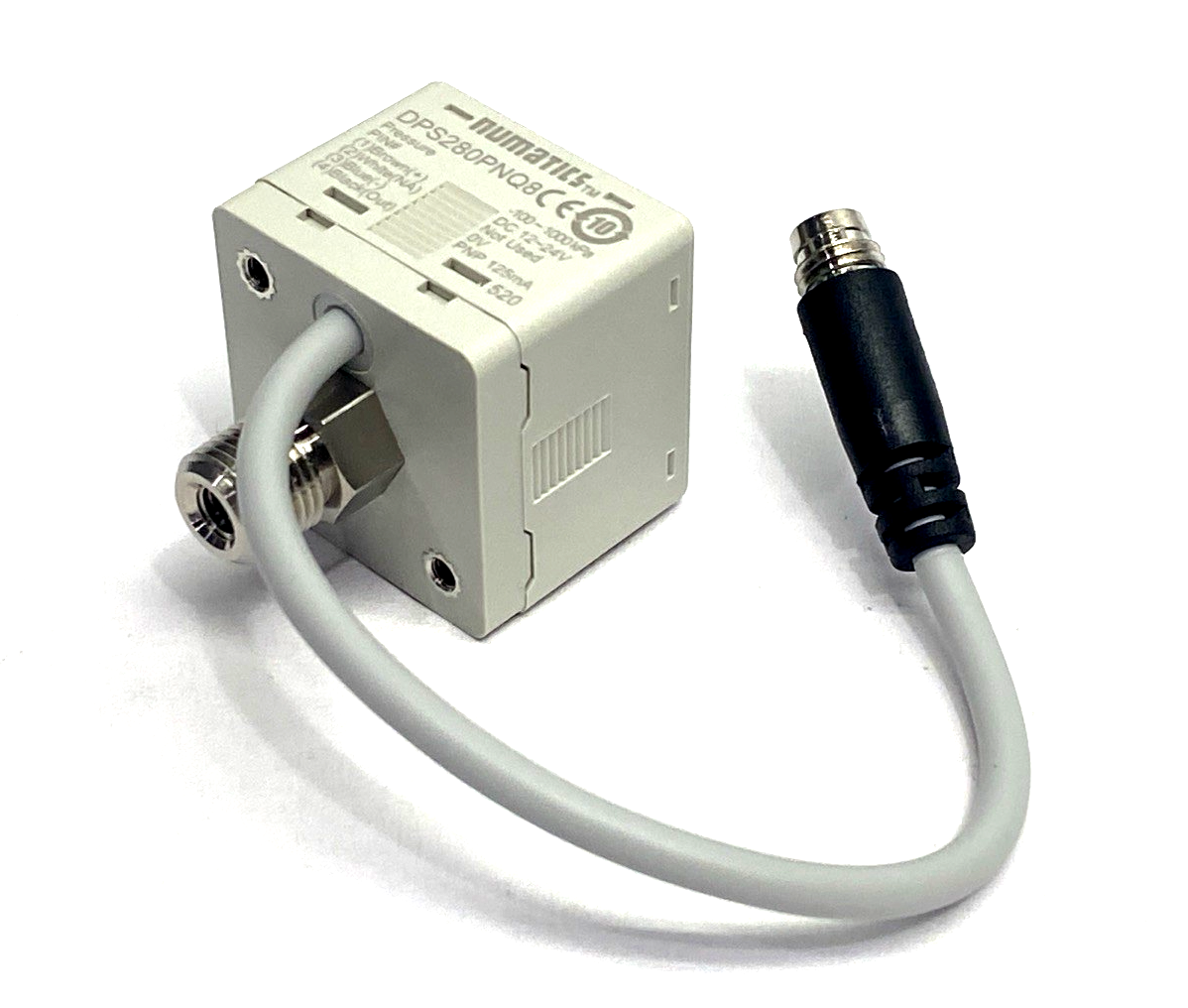 DPS280PNQ8 | Numatics Pressure Switch 1/8" NPT M8 4-Pin 0-145 psi - New – Open box - Maverick Industrial Sales