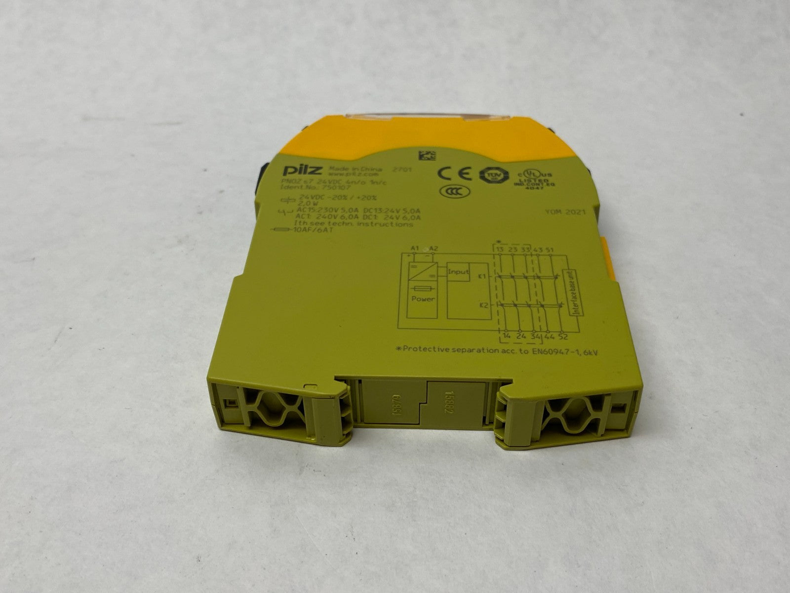 Pilz PNOZ s7 24VDC 4n/o 1n/c sigma Contact Expansion Safety Relay Module 750107 - Maverick Industrial Sales
