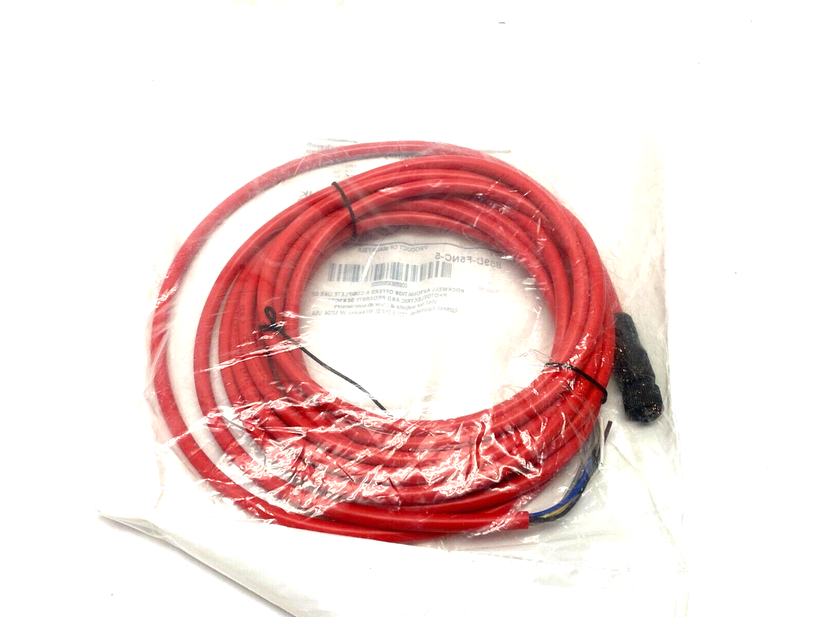 889D-F5NC-5 | Allen Bradley Ser. B Straight Male DC Micro Cable 5-Pin Single Ended - New - Maverick Industrial Sales