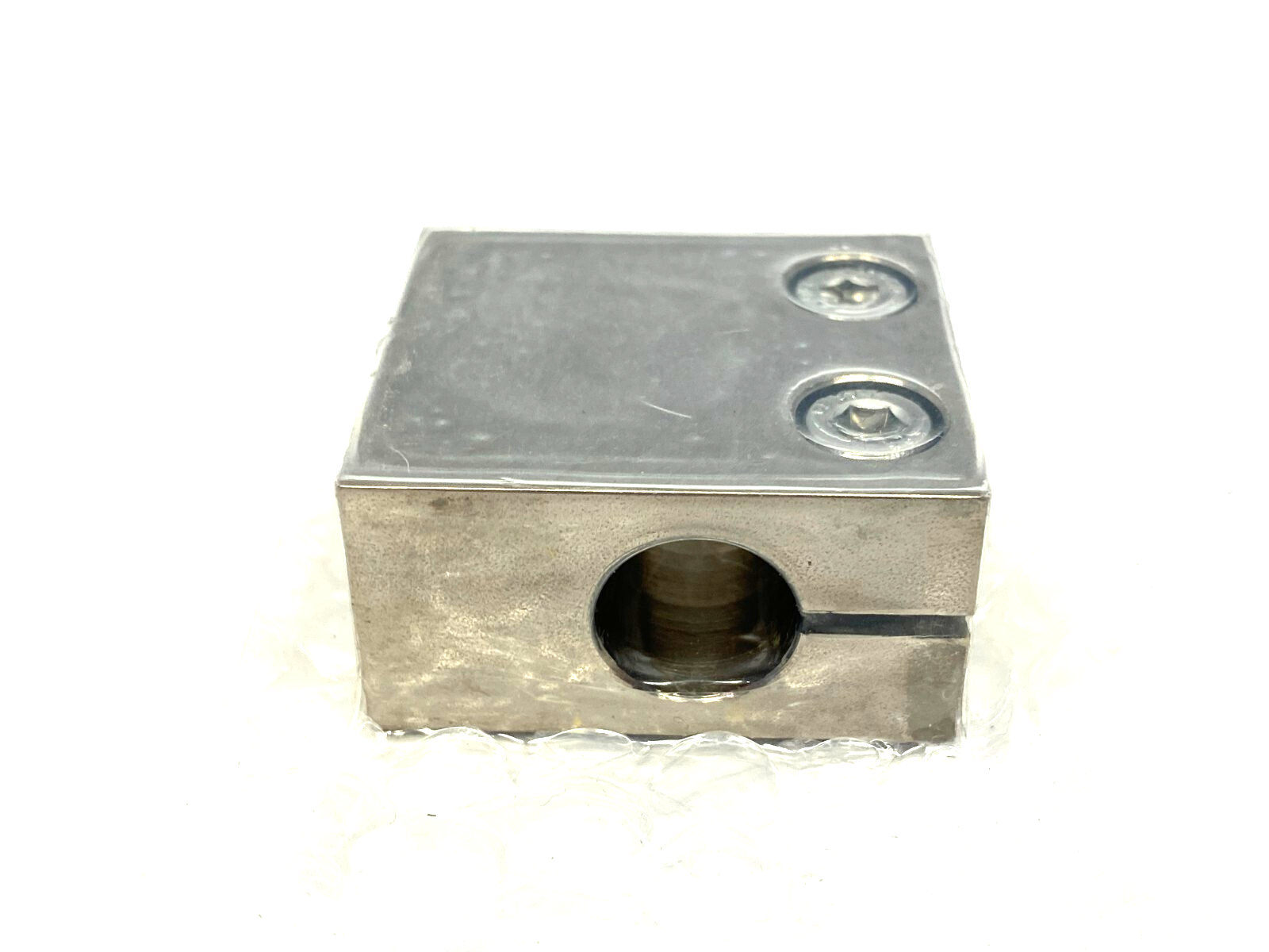MiSUMi CLHNM15 Square Block Clamp, Side Mount for 15mm Round Shaft - Maverick Industrial Sales