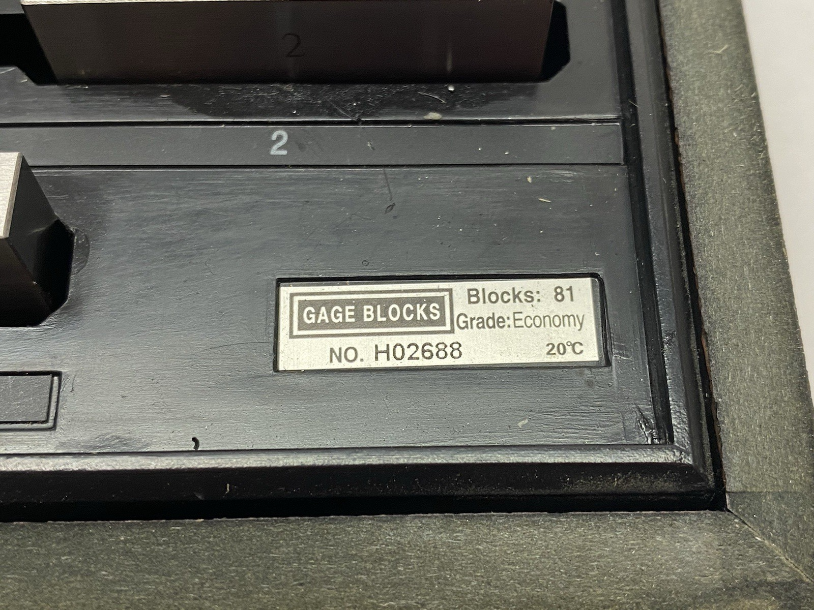H02688 | ProCheck Rectangular Gage Block Set, Economy Grade 0.05 to 4 SET OF 81 - Used - Maverick Industrial Sales
