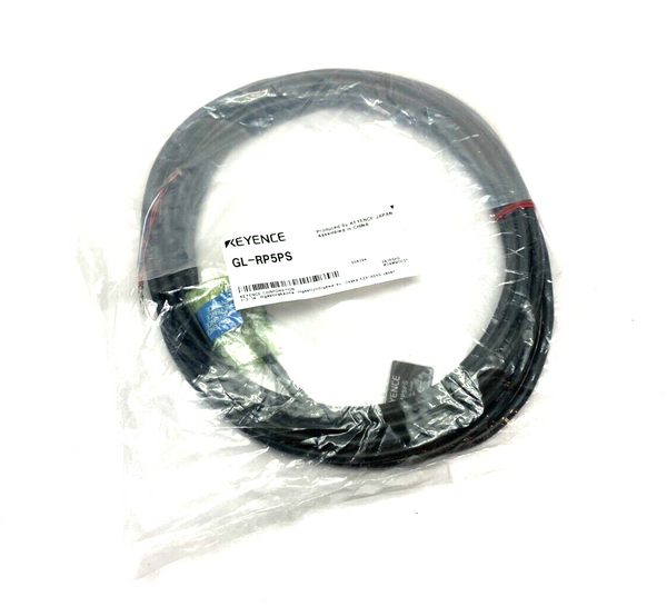 Keyence GL-RP5PS Light Curtain Connection Cable GL-R Series 5m Length Black - Maverick Industrial Sales