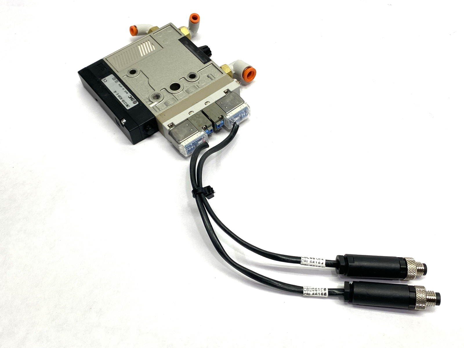 SMC ZM131H-K5H-L-Q Vacuum Generator Nozzle 24VDC w/ 2x V114-5H Solenoid Valves - Maverick Industrial Sales